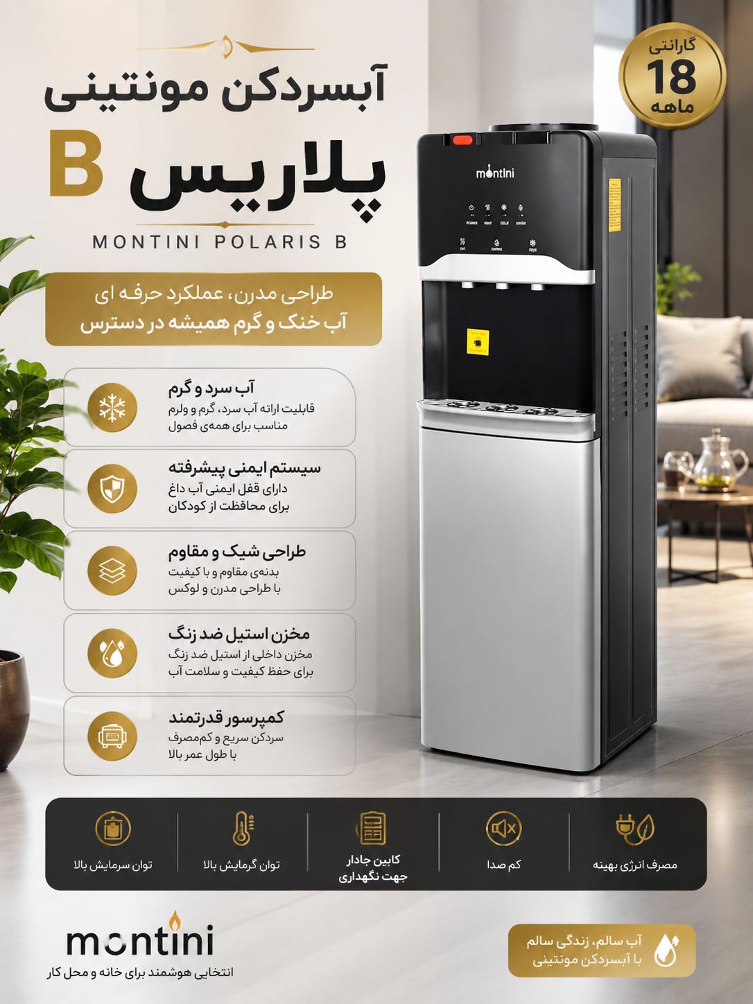 آبسردکن مونتینی مدل پلاریس B